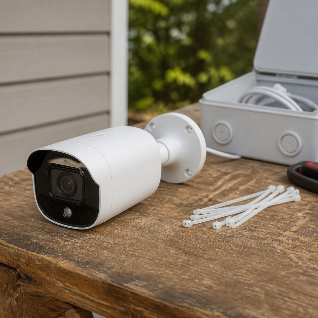 Outdoor camera prepared for installation